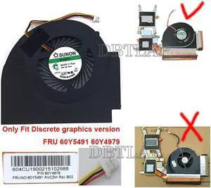 CPU Fan for Lenovo Thinkpad T510 T510i FRU 60Y5491 60Y4979 Laptop Fan Discrete Graphics CPU Fan for Lenovo Thinkpad T510 T510i FRU 60Y5491 60Y4979 Laptop Fan Discrete Graphics