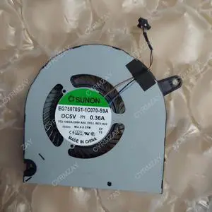 For Dell G3 3590 GPU Cooling fan 0160GM 4-wires EG75070S1-1C070-S9A For Dell G3 3590 GPU Cooling fan 0160GM 4-wires EG75070S1-1C070-S9A