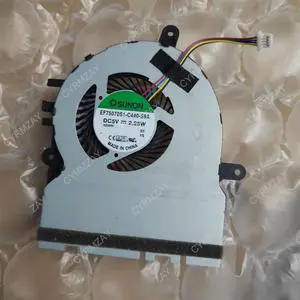 For SUNON EF75070S1-C440-S9A DC 5V 2.25W 4-wire Server Laptop Cooling Fan