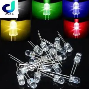 100pcs/pack 5mm Round Super Bright Led Red/Green/Blue/Yellow/White/ Water Clear LED Light Diode kit 100pcs/pack 5mm Round Super Bright Led Red/Green/Blue/Yellow/White/ Water Clear LED Light Diode kit