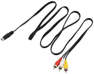 4 Pin S-Video To 3 RCA Female TV Adapter Laptop Cable & 1.5M 4.9Ft 3 RCA Male To 4 Pin S-Video Male TV PC Conversion Cable