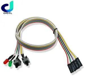 65CM Slim ATX PC Compute Motherboard Power Cable On/Off/Reset with LED Light PC Power Reset Switch Push Button Switch 65CM Slim ATX PC Compute Motherboard Power Cable On/Off/Reset with LED Light PC Power Reset Switch Push Button Switch