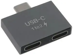 Compact Size USB C Male to Dual USB C Female Splitter for Type C Data Cable l for Shell USB C Splitter Convte Compact Size USB C Male to Dual USB C Female Splitter for Type C Data Cable l for Shell USB C Splitter Convte