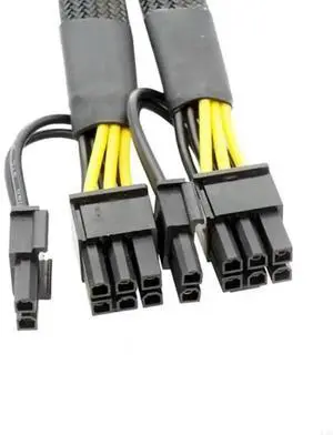 GPU PCIe 6Pin Female to 2X 8Pin (6+2) Male PCIExpress Graphics Card Power Adapter 6P PCIE Extension Splitter Cable