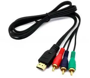 HDMI-compatible to AV Converter to RCA Adapter 1080P Convert Cord Transmitter Connection function Video Component Cable 1m HD TV
