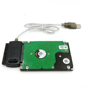Adapter Cable for PC Laptop Converter, 3 in1 USB 2.0, IDE SATA, 5.25 S - ATA, 2.5 3.5 Inch Hard Drive Disk HDD Adapter Cable for PC Laptop Converter, 3 in1 USB 2.0, IDE SATA, 5.25 S - ATA, 2.5 3.5 Inch Hard Drive Disk HDD