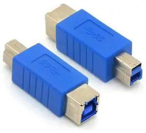 USB 3.0 Type B Male to USB 3.0 B Female Coupler Data Extender Connector Converter Adapter for Printer Cable USB 3.0 Type B Male to USB 3.0 B Female Coupler Data Extender Connector Converter Adapter for Printer Cable