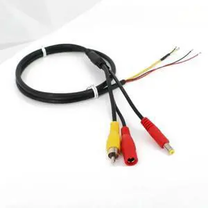 Av+dc Power Supply Audio 4p Rca Male Dc Male Dc Female For Camera Analog Tail Line Av+dc Power Supply Audio 4p Rca Male Dc Male Dc Female For Camera Analog Tail Line