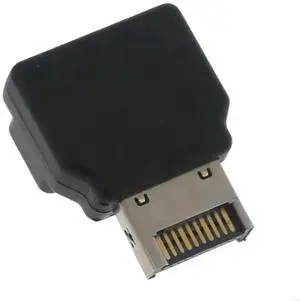 Computer Motherboard Internal Connector USB 3.1 Type-E Female to Type-E Male 90 Degree Angled Adapter Wear Resistant Computer Motherboard Internal Connector USB 3.1 Type-E Female to Type-E Male 90 Degree Angled Adapter Wear Resistant