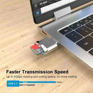 Micro-SD Card Reader Adapter, USB Type C to Micro-SD/TF Card Reader Micro-SD Card Adapter for Type-C,B