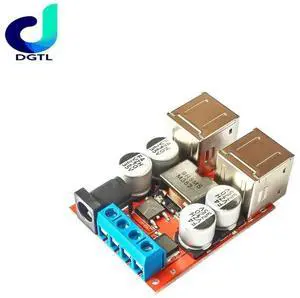 DC-DC vehicle charging module 8V-35V 5V 8A power supply depressurization module 4 port USB output mobile charger DC-DC vehicle charging module 8V-35V 5V 8A power supply depressurization module 4 port USB output mobile charger