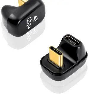 1pc USB 4 C Male to USB Female U Shape 180 Degree Angled 40Gbps Connector Adapter Extender 100W for Thunderbolt 4/3 MacBook Pro 1pc USB 4 C Male to USB Female U Shape 180 Degree Angled 40Gbps Connector Adapter Extender 100W for Thunderbolt 4/3 MacBook Pro