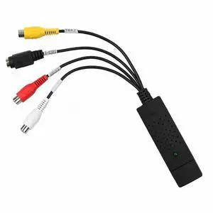 4 Channel Video TV DVD VHS Audio Capture Adapter Card, Easier Cap, TV Video DVR Capture Adapter, USB 2.0 Easy to Cap Capture