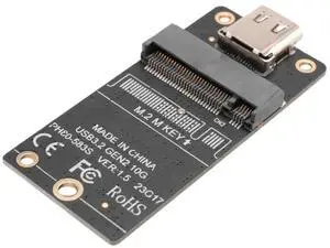 M.2 to Type-C SSD Enclosure Adapter M2 NVME HDD Enclosure Interposer Board JMS583 Chip 10Gbps Support 2230 2242 2260 SSD M.2 to Type-C SSD Enclosure Adapter M2 NVME HDD Enclosure Interposer Board JMS583 Chip 10Gbps Support 2230 2242 2260 SSD