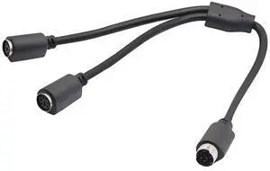 FOR PS 2 Splitter 6 pin Mini Din Male Plug to 2 x Female Sockets Cable Mouse/Keyboard Y Splitter Cable- PS/1 (M) to PS/2 (F) 30cm FOR PS 2 Splitter 6 pin Mini Din Male Plug to 2 x Female Sockets Cable Mouse/Keyboard Y Splitter Cable- PS/1 (M) to PS/2 (F) 30cm