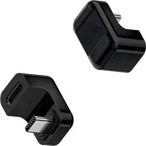 FOR 180 Degree USB C to USB C Adapter with Display 40Gbps, 180 Degree USB C Angle Adapter 140W PD, Adapter Support 8k 2pack