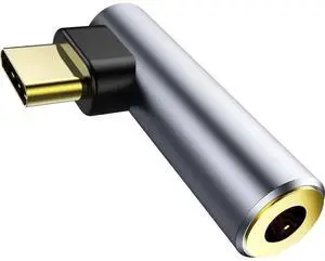 FOR USB C to 3.5mm Audio Adapter USB Type C to 3.5mm Female Headphone Jack Dongle Aux Adapter DAC Stereo HiFi Right Angle for