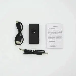 2 In 1 Wireless Music Adapter for Car, PC, TV, Headphones, Bluetooth Audio Transmitter Receiver, AUX Jack USB Dongle, Upgraded