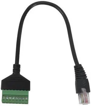 FOR RJ45 Screw Terminal Con tor Cable RJ45 Male to 8 Pin Extension Cable Lead for Cat5/6/7 Ethernet Extender AV CCTV DVR FOR RJ45 Screw Terminal Con tor Cable RJ45 Male to 8 Pin Extension Cable Lead for Cat5/6/7 Ethernet Extender AV CCTV DVR