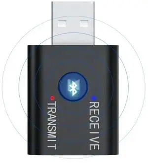 Wireless Audio Receiver and Transmitter Dual Function Bluetooth 5.0 USB Module For Speaker Headset Car BT5.0 Bluetooth Adapter Wireless Audio Receiver and Transmitter Dual Function Bluetooth 5.0 USB Module For Speaker Headset Car BT5.0 Bluetooth Adapter