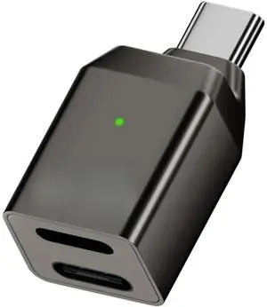 FOR USB C Splitter to Headphone, 2-in-1 USB Type C Adapter with PD 45W Fast Charging USB C to Lighting Headphone