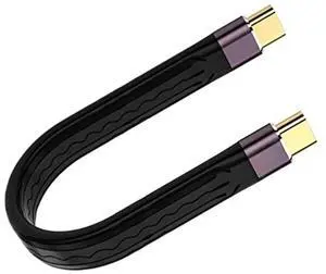 FOR Short USB C CableUSB C to C 0.4 Ft Flexible Cable Support 4/3,USB4, PD 100W Quick Charge,8K Video,40Gbps Data FOR Short USB C CableUSB C to C 0.4 Ft Flexible Cable Support 4/3,USB4, PD 100W Quick Charge,8K Video,40Gbps Data