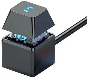 FOR Computer Switch PC Motherboard External Start LED Light Power ON/OFF Square Button 2M Extension Cable Black