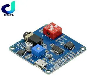 Voice Sound Playback Module MP3 Player Module UART I/O Trigger Class D Amplifier Board 5W 8M Storage DY-SV8F SD/TF Card