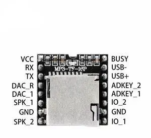 Mini TF Card U Disk, Audio Voice Module Board, MP3 DFPlayer module, decode MP3, WAV, WMA's, Wholesale Player For