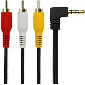 FOR 3.5mm Plug to 3 RCA Camcorder Audio Video A/V Cable 4FT for Camcorders FOR 3.5mm Plug to 3 RCA Camcorder Audio Video A/V Cable 4FT for Camcorders