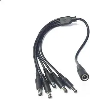 FOR 12V 10A DC 5.5*2.1mm Female to 5 male Splitter Cord Plug Adapter For ing power supply Extendsion 0.4M 0.7m FOR 12V 10A DC 5.5*2.1mm Female to 5 male Splitter Cord Plug Adapter For ing power supply Extendsion 0.4M 0.7m