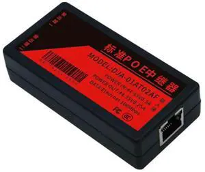 2 Port POE Extender 100Mbps with IEEE 802.3Af Standard for NVR IP Camera AP IP VOICE POE Extend 100 Meters for POE Range Rich