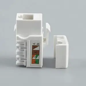 10 PCS,Cat6/5e Keystone Jack,RJ45 Keystone Jack,Cat6 Network Coupler,Ethernet Wall Jack(Not compatible with Patch Panel)