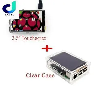 3.5" LCD TFT Touch Screen Display for for Raspberry Pi 3 Model B Board + Acrylic Case + Stylus 3.5" LCD TFT Touch Screen Display for for Raspberry Pi 3 Model B Board + Acrylic Case + Stylus