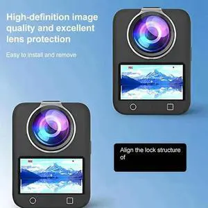 HD Lens Guard For OSMO 360 Action Camera 2PCS PC Lens Cap Anti-Collision Anti-Scratch Protective Cover