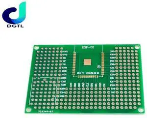 5X7CM Double Side Prototype PCB Breadboard Universal Board For ForUNO R3 ESP8266 WIFI ESP-12F ESP-12E ESP32S ESP3250x70mm