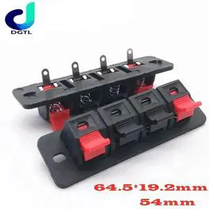 5pcs 4-position Speaker Clip 4P Spring Terminal Audio Terminal WP4-4 Four-position Aging Test Terminal