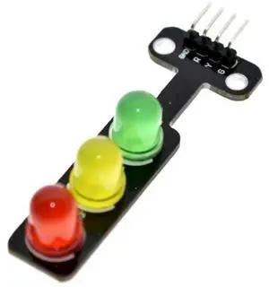 5mm LED RGB Traffic Light, 5V, 10pcs, Mini Traffic Light LED Display Module for , Red Yellow Green