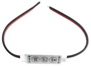 Manual and Wireless Control 12A Dimmer for Single Color 3528 5050 5630 2835 DC12V Led Strip Lamp 3 Key Mini Led Strip Controller