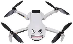 1 Set Sticker Decals Skin Protective Shark Adhesive Art Decals for Mavic Mini 2 Drone Outdoor Waterproof Shockproof