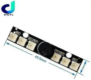 WS2812B LED & 5V Active Buzzer 6*RGB Chips LED Indicator For NAZE32 Skyline32 Flight Control WS2812B LED & 5V Active Buzzer 6*RGB Chips LED Indicator For NAZE32 Skyline32 Flight Control