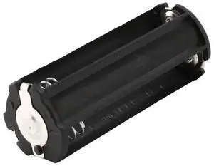 2Pcs Black Holder for 3 x 1.5V AAA Batteries Flashlight Torch