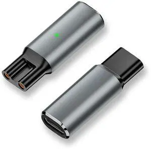FOR 2 Pack 8V Type-C HQ850 Adapter, USB-C Charging Converter for QP2630 QP2530 Electric Shaver FOR 2 Pack 8V Type-C HQ850 Adapter, USB-C Charging Converter for QP2630 QP2530 Electric Shaver