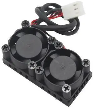 FOR Chip heat sink with fan 25x25mm miniature size aluminum sheet circuit board DIY heat sink Cooler FOR Chip heat sink with fan 25x25mm miniature size aluminum sheet circuit board DIY heat sink Cooler