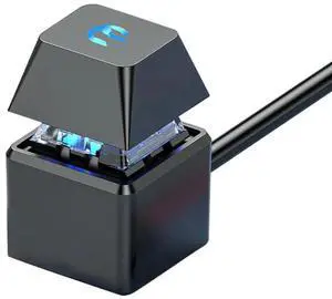 FOR Computer Switch PC Motherboard External Start LED Light Power ON/OFF Square Button 2M Extension Cable Black