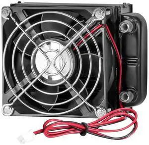 FOR 80mm DIY Water Cooling Radiator Aluminum Heat Exchanger with 80mm Fan, DC12V Black Efficient CPU & VGA Cooling