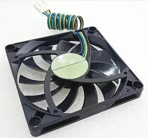 FOR 8CM 8010 Fan 4-wire Temperature Control R128010SU 12V 0.35A 80mm X 80mm X 10mm Slim Cooling Fan FOR 8CM 8010 Fan 4-wire Temperature Control R128010SU 12V 0.35A 80mm X 80mm X 10mm Slim Cooling Fan