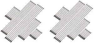 Aomoproing 60 Pcs 3-Pin Extension Cable Cord Male To Female Lead Wire Connectors For Servo Extension Remote Control Parts - 5 Siz