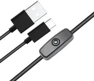 FOR USB Switch Type-C Cable for Pi 4, Replacement for Pi 4B Power Supply Cord 5V 3A Pi Switch ON/Off Compatible FOR USB Switch Type-C Cable for Pi 4, Replacement for Pi 4B Power Supply Cord 5V 3A Pi Switch ON/Off Compatible