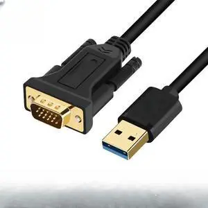 FOR USB to VGA Adapter Cable 5FT Compatible with OS XP/ /10/8/7, USB 3.0 to VGA Male 1080P Monitor Display Video